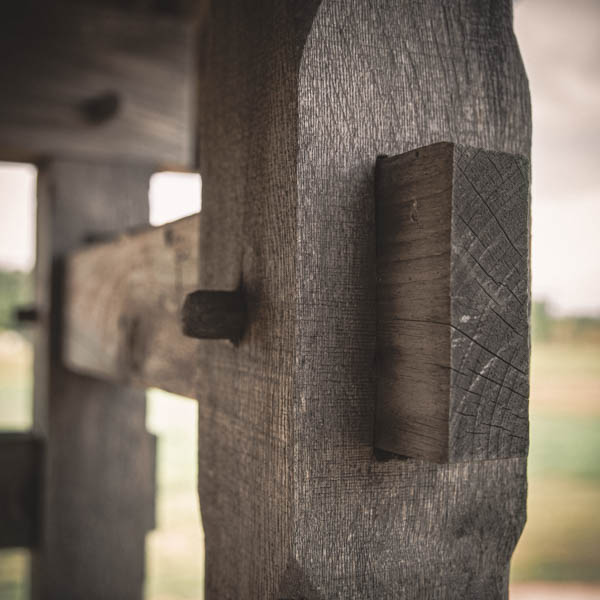 Timber framed scarf joint 