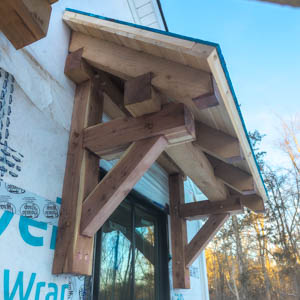 view from below of a window roof