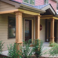 pine Craftsman Style Porch Columns