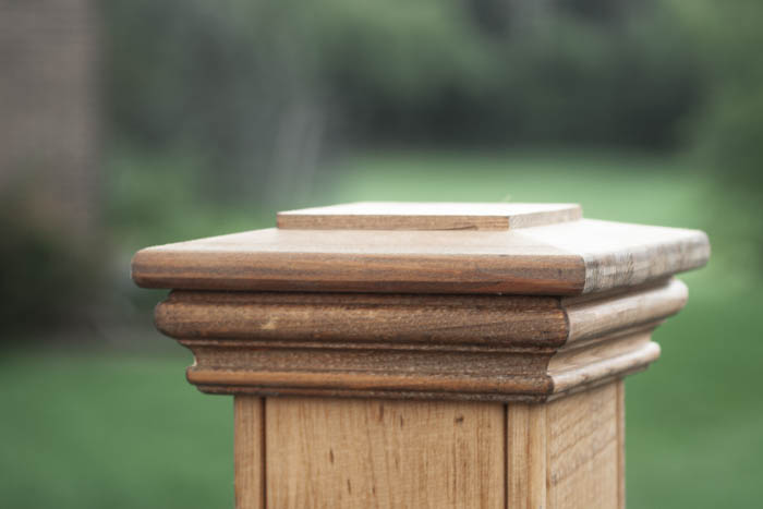 cedar post cap for 4x4s and 6x6s